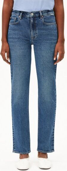 ARMEDANGELS CARENAA Damen Straight Jeans Bio-Baumwoll Mix Comfort Stretch