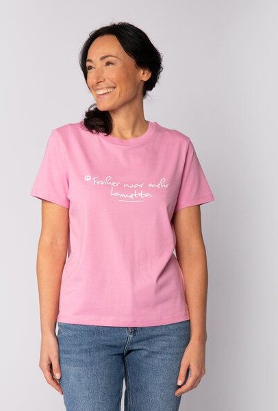 watapparel T-Shirt Frauen Früher war mehr Lametta
