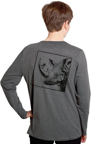 HANDGEDRUCKT "Rhinoskateros" Männer Longsleeve