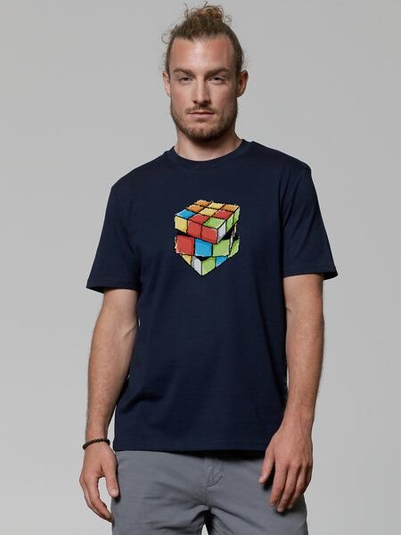 watapparel T-Shirt Unisex Pixel Zauberwürfel