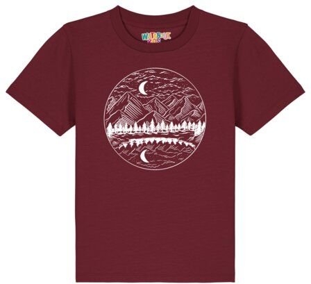 watabout.kids T-Shirt Kinder Mountains by night
