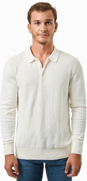 ORGANICATION Polokragenpullover aus Bio-Baumwolle