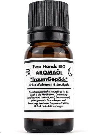 Two Hands BIO Aromaöl „TraumGepäck“ mit Bio-Weihrauch & Bio-Myrrhe - Bio-Vegan