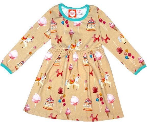 Curious Stories Kleid für Kinder aus Bio-Baumwolle – "Jahrmarkt"