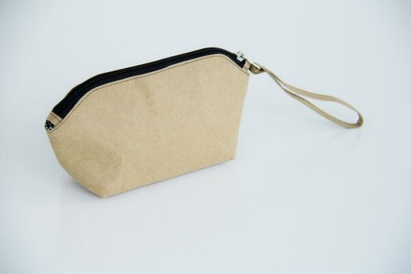 BY COPALA Kraft Papier : Federmappe/ Etui/ Tasche, nachhaltig. Lederoptik