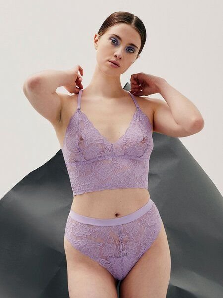 Thumbnail - erlich textil Isabell Hipster mit Spitze aus Q-Nova, made in Europe