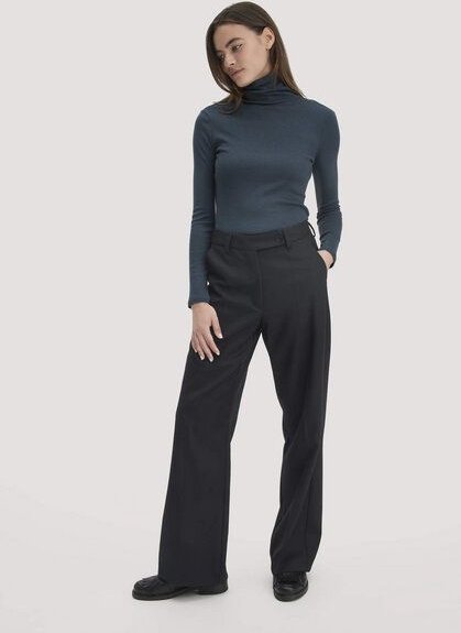 hessnatur Wollhose Straight Leg Relaxed aus reiner Bio-Schurwolle