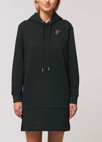 Human Family Langärmeliges Bio Damen Sweatshirt-Kleid mit Kapuze "Select - HF"