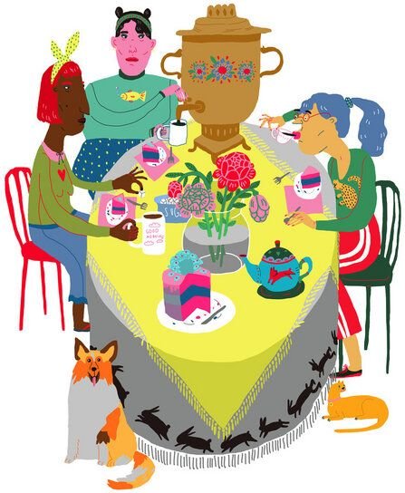 Photocircle Poster / Leinwandbild - Tuesday Tea Party