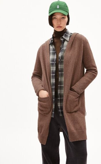 ARMEDANGELS WARMAA Damen Strickjacke Relaxed Fit aus Bio-Woll Mix