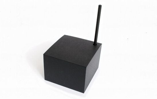 tyyp Notizblock Würfel, schwarzes oder weißes Papier+ schwarzer Bleistift, schwarzes Papier und handgebunden mit Stiftha...