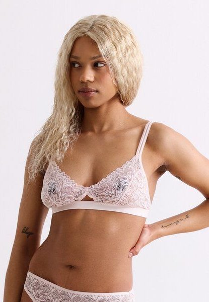 erlich textil Dreamy Lace Cut-Out bügelloses Bralette mit Spitze aus recyceltem Polyamid, made in Europe