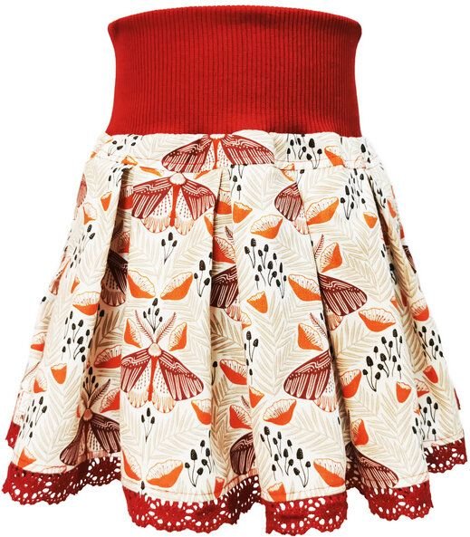 liebewicht Faltenrock Rock bunt gemustert für Mädchen aus Biobaumwolle