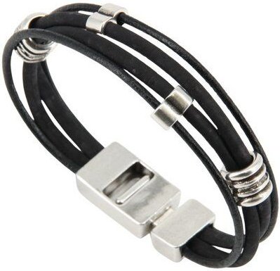 Artipel Veganes Kork-Armband mit verschiedenen Metall-Perlen