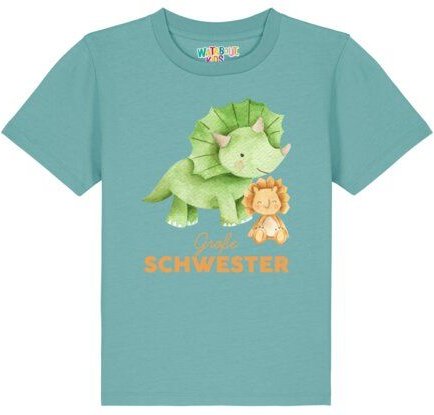 watabout.kids T-Shirt Kinder Dinosaurier 07 Große Schwester