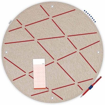 Kreis-Pinnwand zum Stecken und Pinnen aus Filz, Memoboard mal anders von RÅVARE (CIR)