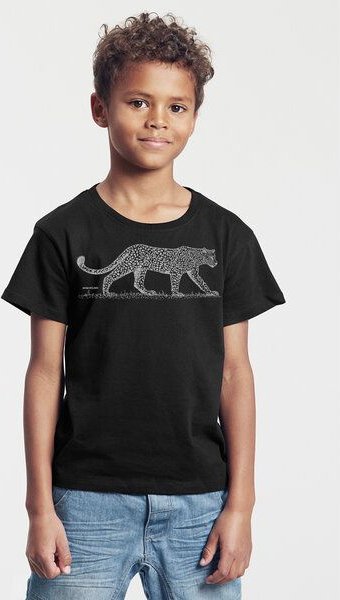 Peaces.bio - handbedruckte Biomode Bio-Kinder T-Shirt Leopard