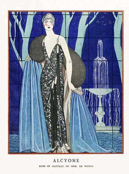 Photocircle Poster / Leinwandbild - Alcyone von George Barbier