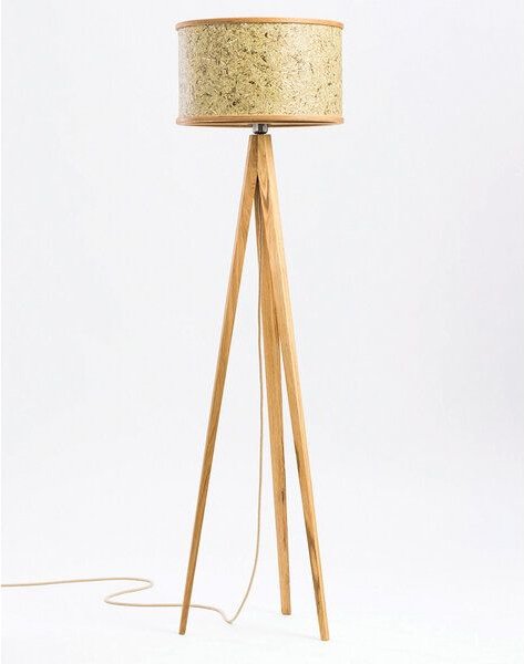 ALMUT von Wildheim Stehlampe aus Eiche mit Lampenschirm aus 100 % Almheu made in the Alps