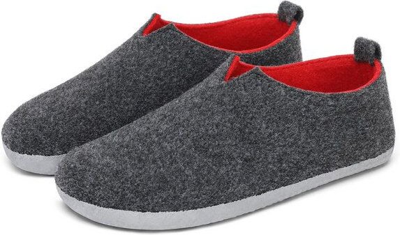 Home & Joy Hausschuhe Filz vegan Hüttenschuhe Pantoffeln Schlappen Pantoletten