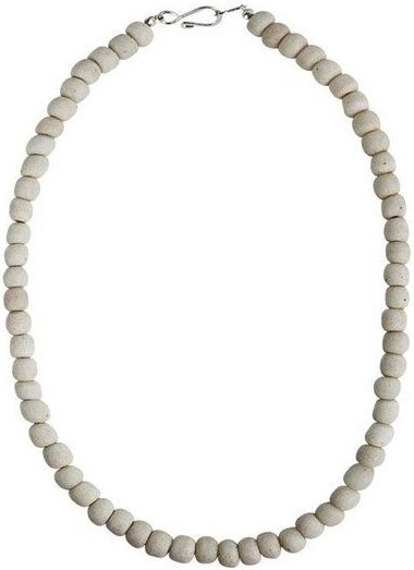 Global Mamas Halskette mit Perlen aus Recycling Glas, 46 cm