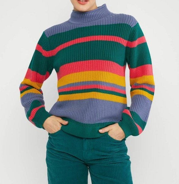 Thumbnail - Blutsgeschwister Pullover Braid Up Your Life - Lets Dance Stripes