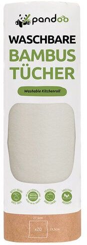 pandoo Wiederverwendbare Küchenrolle aus Bambus-Viskose