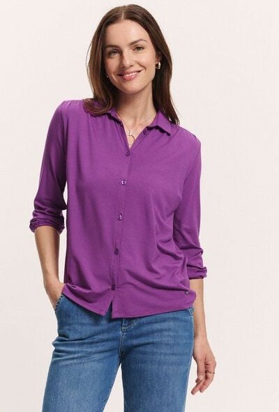 TRANQUILLO Jerseybluse Kaaty aus EcoVero Viskose (1080001)