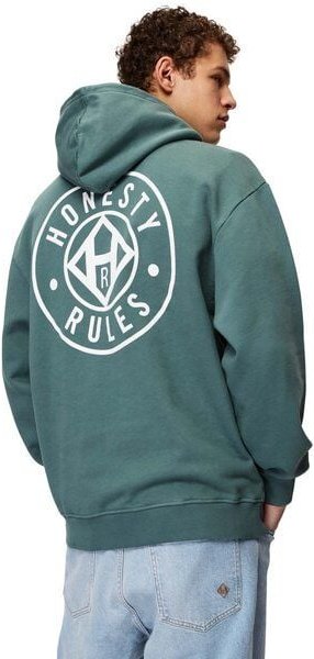 Honesty Rules Loose Fit Logo Hooded