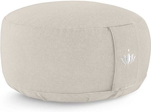 Lotuscrafts Meditationskissen Rund Lotus - Sitzhöhe 15cm - GOTS Zertifiziert
