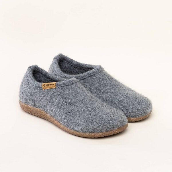 Thumbnail - Gottstein Filz-Hausschuh Alpine Midcut - Damen & Herren Pantoffel aus 100% Schurwolle mit Komfort-Einlagesohle