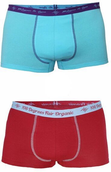 108 Degrees 4er Mix Pack Herren Retro Pants GOTS, Fairtrade