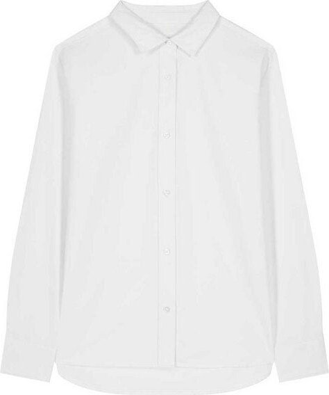 YTWOO Damen-Oxford-Hemd aus Bio-Baumwolle