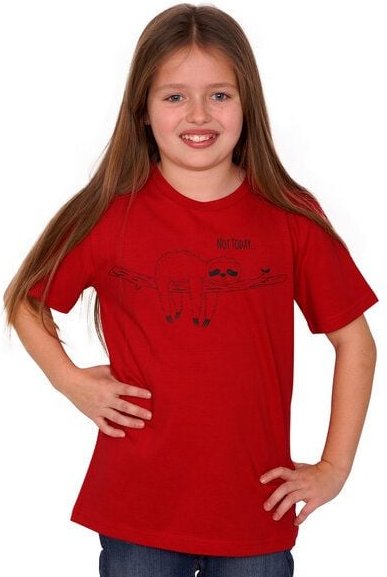 HANDGEDRUCKT "Not Today..." Kinder-T-Shirt