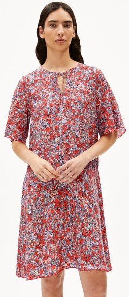 ARMEDANGELS MAAERHA MOSAIC LINO Damen Webkleid aus Leinen-Mix