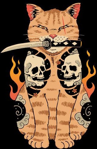 Photocircle Poster / Wandbild / Leinwand / Deko - Catana Skull