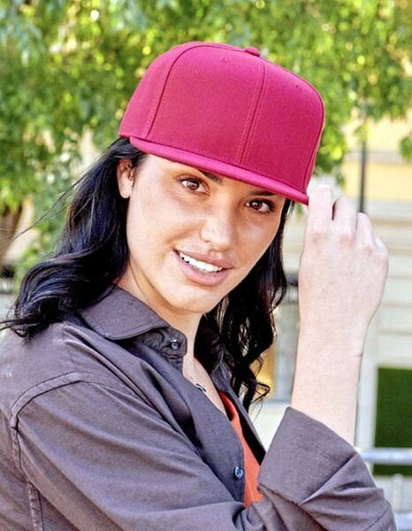 Atlantis Headwear Basecap Kappe Cappy Atlantis Streetwear-Style Flacher Schirm mit Kunststoffverschluss Snap Back