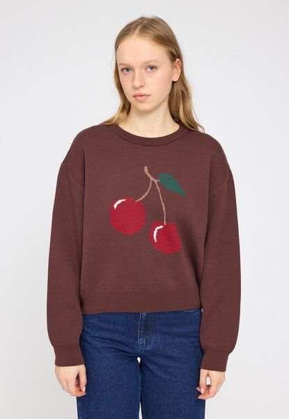 Mazine Baumwollstrickpullover Cherry
