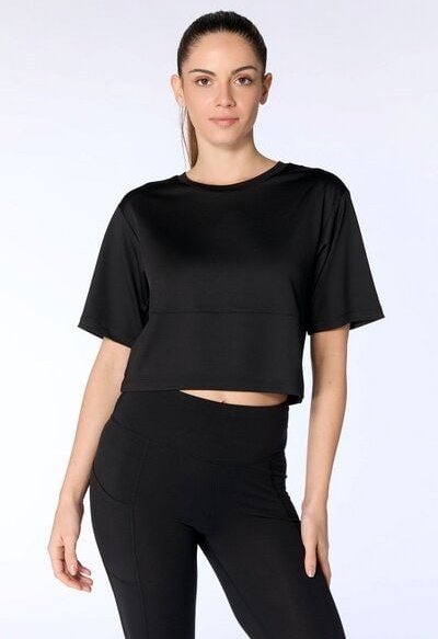 True North Damen Cropped T-Shirt aus recyceltem Polyester – nachhaltiges Sport & Freizeit Shirt 1116