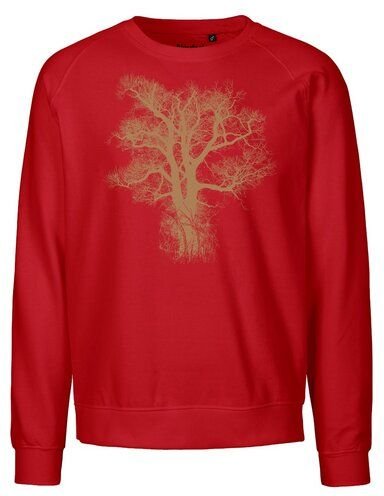 Peaces.bio - handbedruckte Biomode Bio Damen Sweatshirt Loose Fit Chestnut