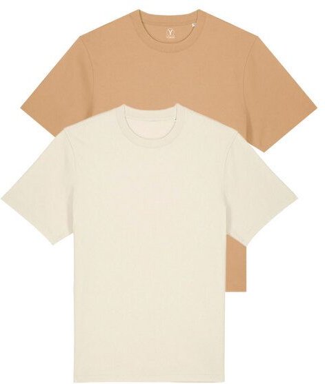 YTWOO Doppelpack Unisex-T-Shirts aus schwerem Stoff | Bio-Baumwolle