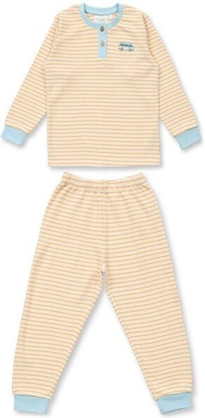Sense Organics & friends in cooperation with GARY MASH Kinder Schlafanzug feine Ringel aus Biobaumwolle