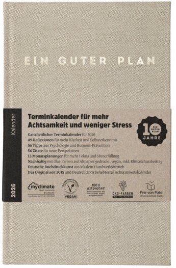Ein guter Plan 2026 – Terminkalender für mehr Achtsamkeit und weniger Stress