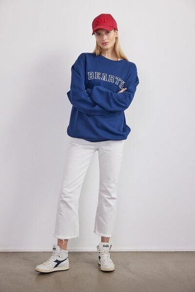 BEARTH Sweatshirt Unisex College Stick Bio-Baumwolle