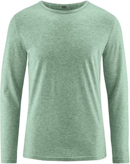 Hempage Herren Langarmshirt mit Yakwolle/Hanf/Bio-Baumwolle