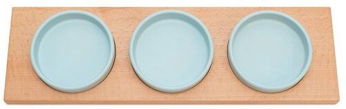 klotzaufklotz Servierschalen mit Holztablett