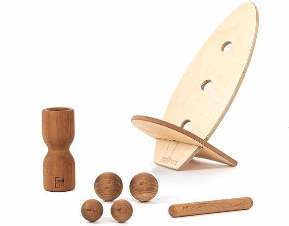rollholz Balance Board Set groß | FSC | Hergestellt im Schwarzwald