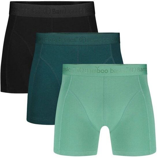 Bamboo Basics Enganliegende Herren Boxershorts RICO aus Bambusviskose / Biobaumwolle (3er Pack)