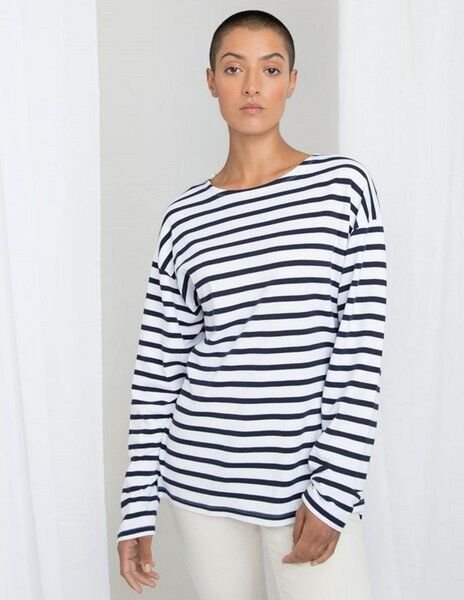 Mantis Damen / Herren Unisex Langarm Shirt Striped