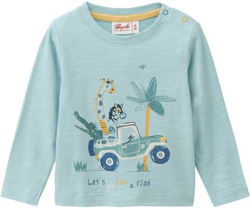 People Wear Organic Langarmshirt mit Aufdruck